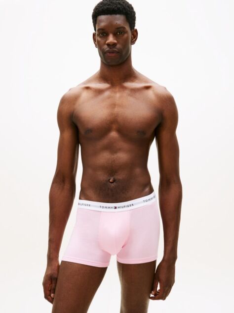 Multi 3-Pack Signature Repeat Logo Waistband Trunks  Men