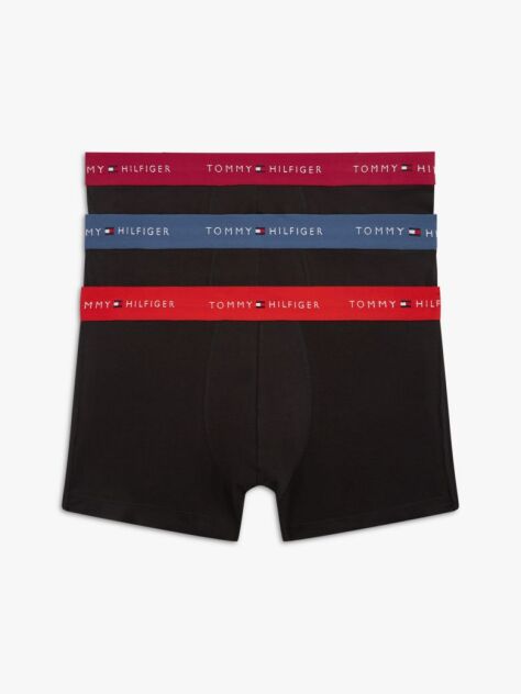 Multi 3-Pack Signature Repeat Logo Waistband Trunks  Men