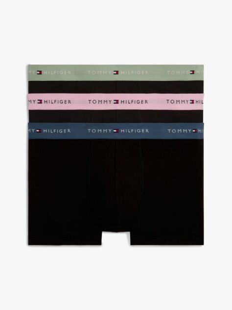 Multi 3-Pack Signature Repeat Logo Waistband Trunks  Men