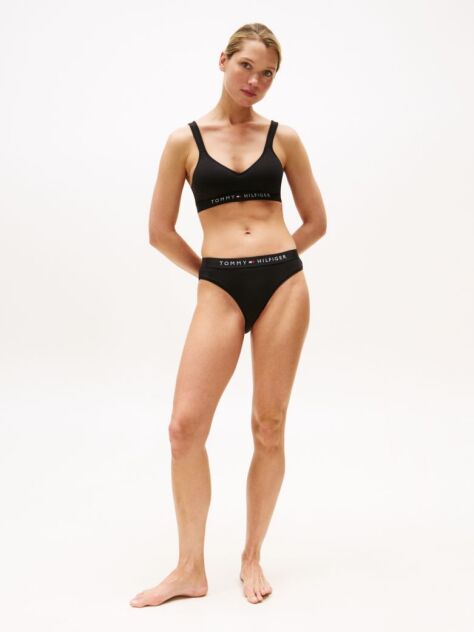 Black Logo Underband Padded Bralette  Women