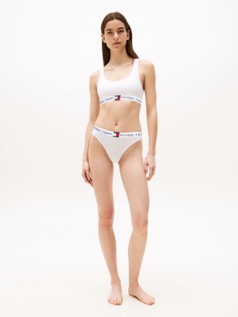 White Heritage Logo Underband Non-Wired Bralette  Women