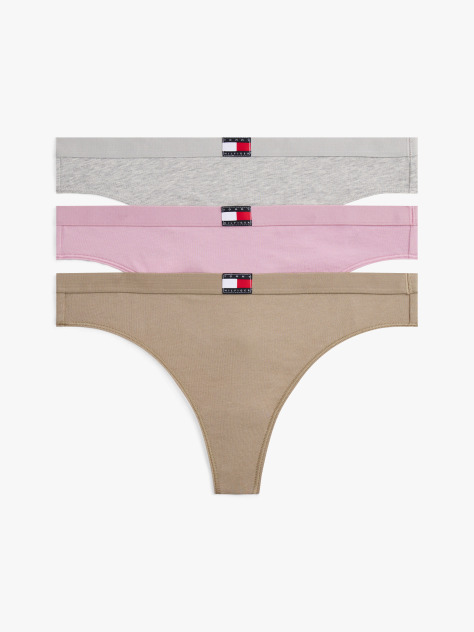 Multi 3-Pack Heritage Logo Thongs  Women