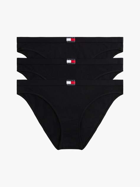Black 3-Pack Heritage Logo Briefs  Women