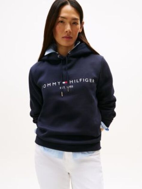 Blue Essential Logo Hoody  Women