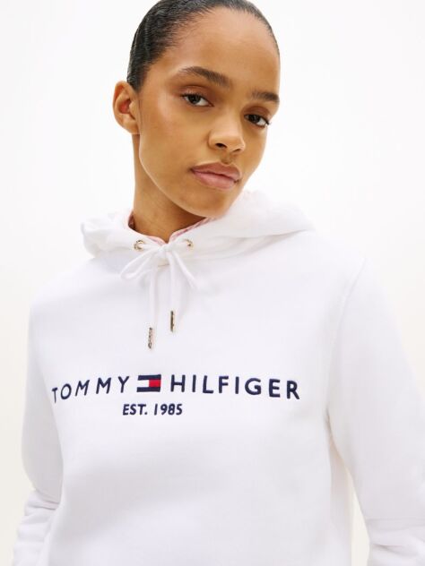 White Essential Logo Hoody  Women