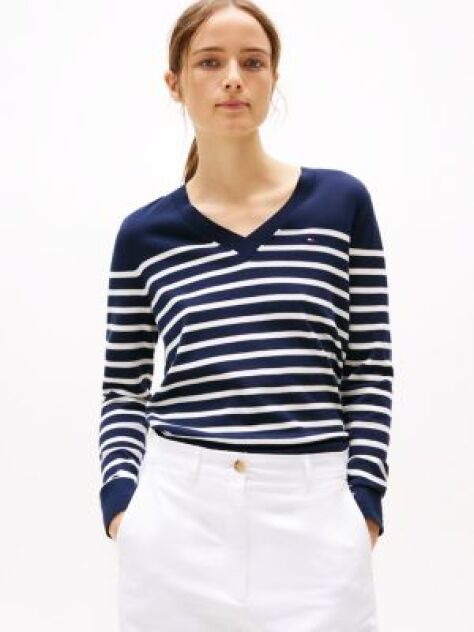 Multi Jersey V-Neck Jumper  Women