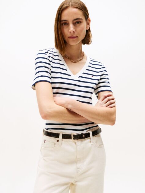 Multi T-Shirt Με Λαιμόκοψη V Και Slim Γραμμή  Γυναίκες