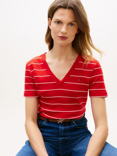 Multi T-Shirt Με Λαιμόκοψη V Και Slim Γραμμή  Γυναίκες