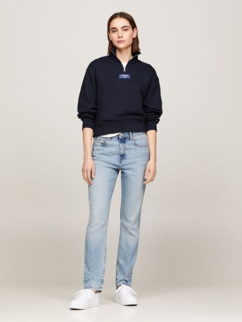 Denim High Rise Slim Faded Cigarette Jeans  Women