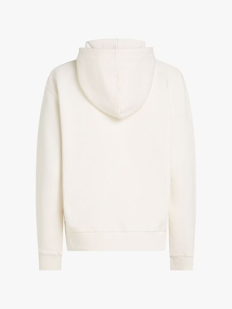 Beige Logo Embroidery Hoody  Women