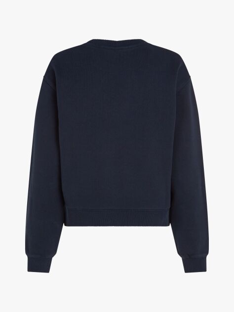 Blue Logo Embroidery Sweatshirt  Women