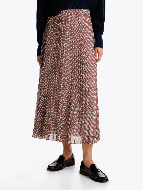 Multi Pleated Maxi Skirt  Women