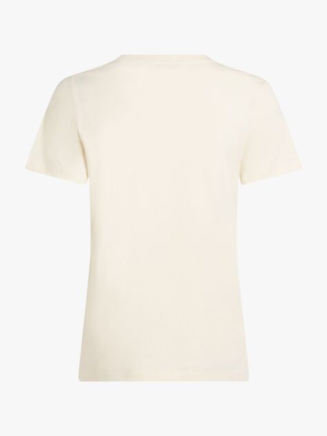 Beige Varsity Logo Slim Fit T-Shirt  Women