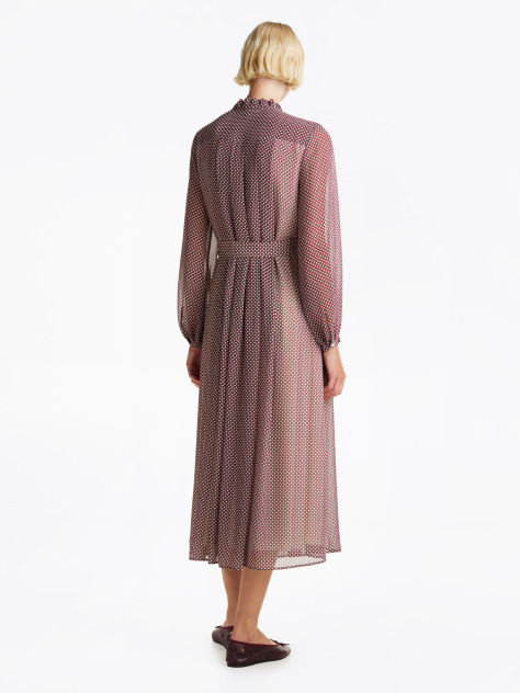 Multi Pleated Fit And Flare Maxi Dress  Women