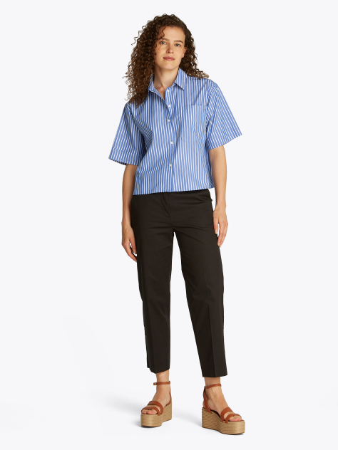 Multi Poplin Boxy Fit Shirt  Women