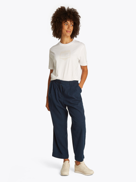 White Logo T-Shirt  Women