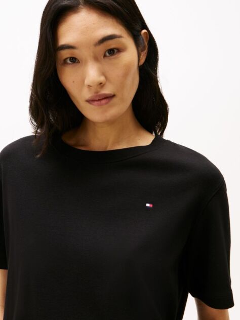 Black Logo Relaxed T-Shirt  Women