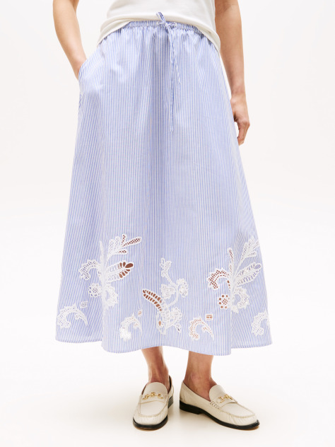 Multi Broderie Anglaise Maxi Skirt  Women
