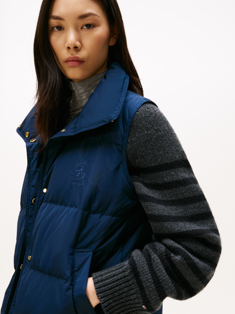 Blue Crest Midways Down Regular Vest  Women