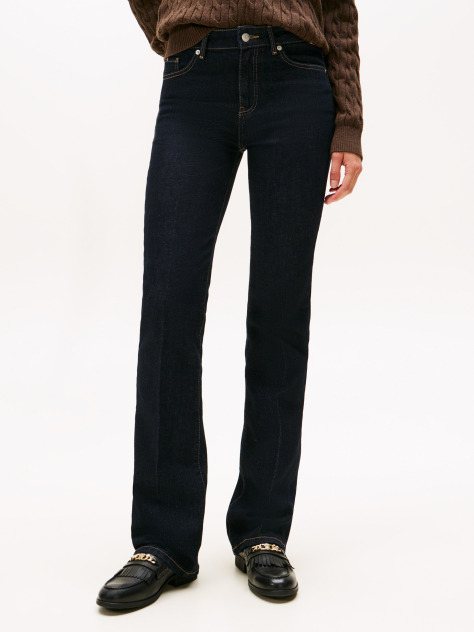 Blue Mid Rise Bootcut Jeans  Women