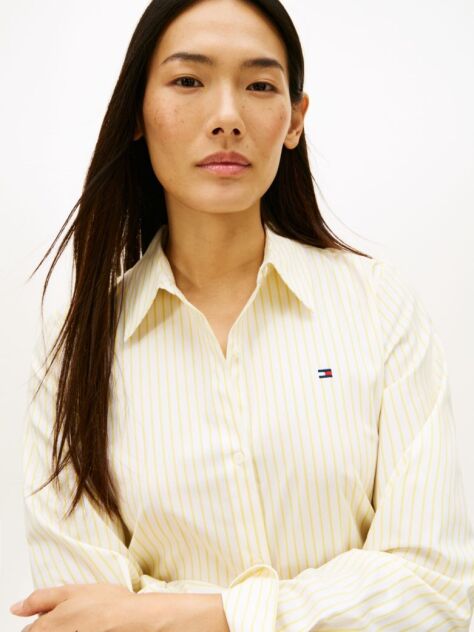 Yellow Regular Fit Poplin Shirt  Women