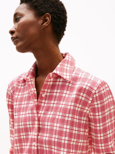 Multi The Runway Collection Regular Silk Blend Shirt  Women