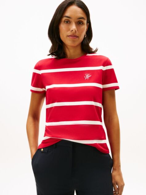 Multi T-Shirt Με Κεντημένο Λογότυπο Και Στρογγυλή Λαιμόκοψη  Γυναίκες