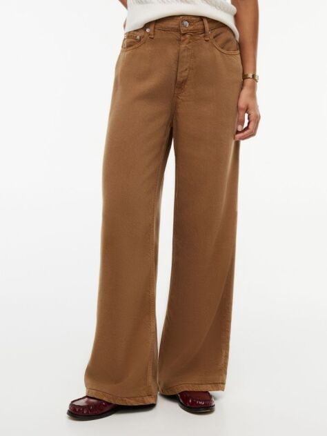 Brown Nola Low Rise Straight Jeans  Women