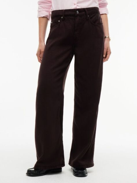 Brown Nola Low Rise Straight Jeans  Women