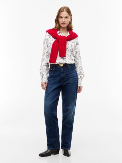 Multi Relaxed Fit Print Satin Shirt  Women