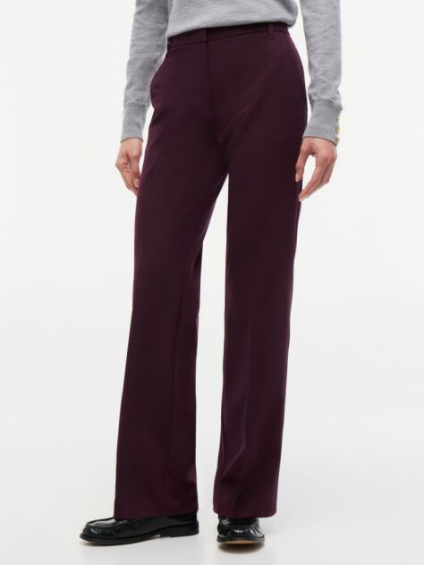 Red Travel Slim Bootcut Trousers  Women