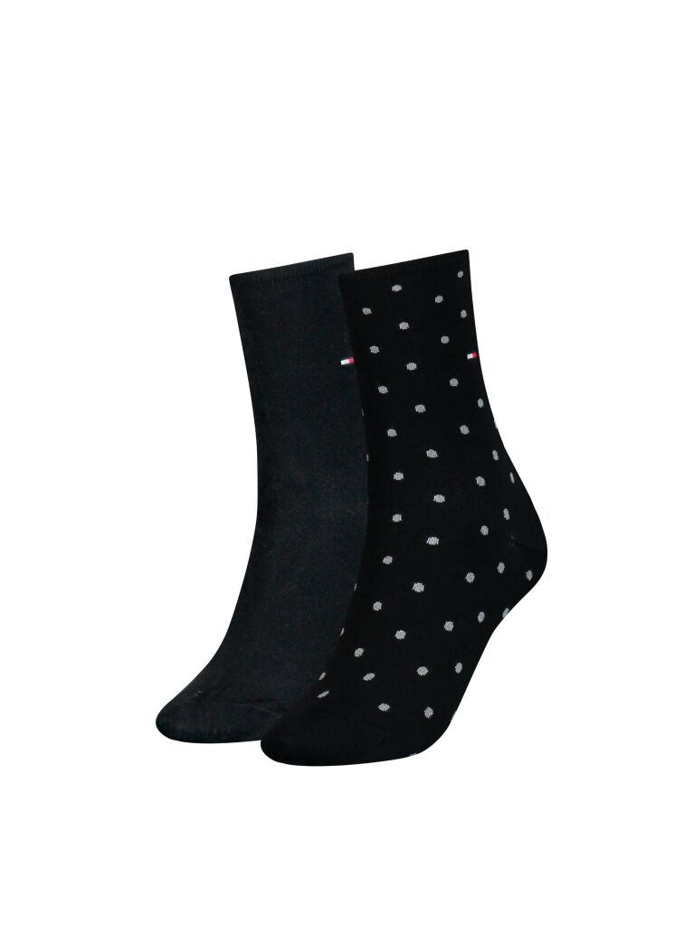 Black Tommy Hilfiger Dot Women's Socks (2 pack)  Women