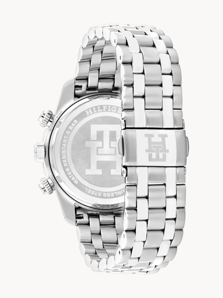 White Navy Bezel Chronograph Watch  Men