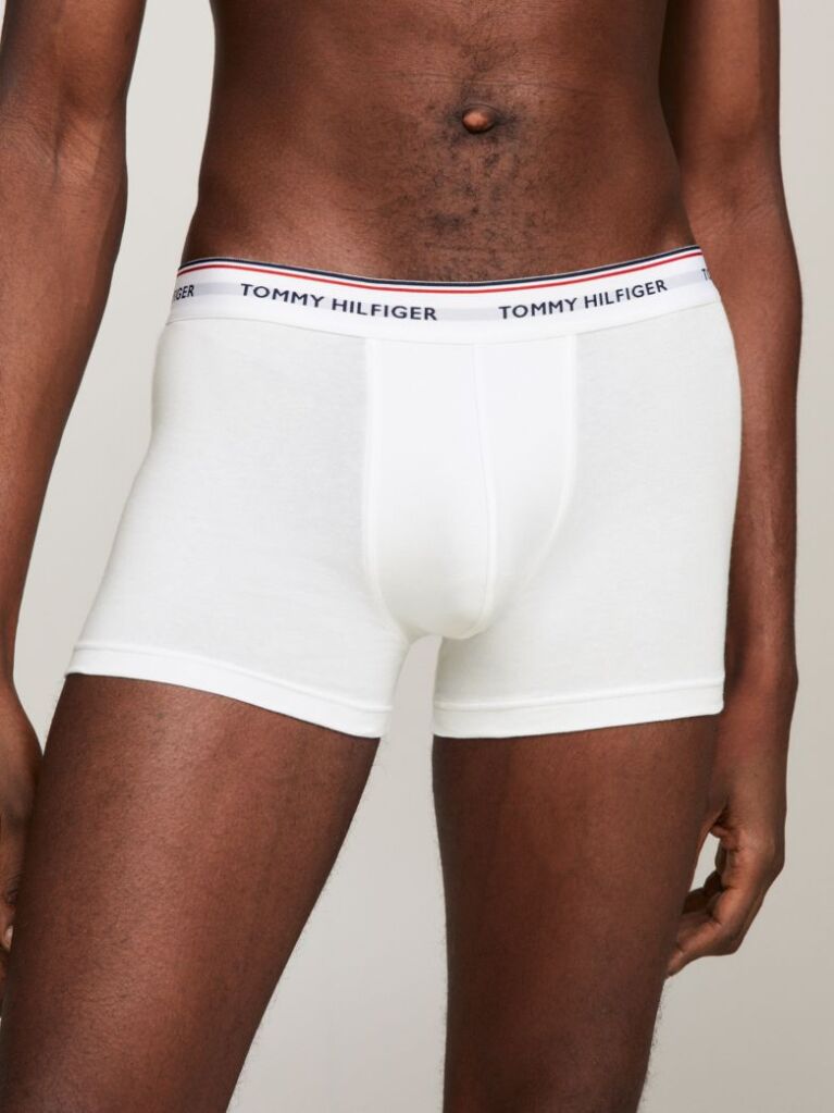 White 3-Pack Stretch Cotton Trunks  Men