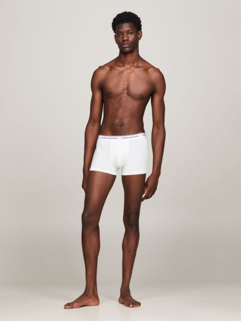 White 3-Pack Stretch Cotton Trunks  Men