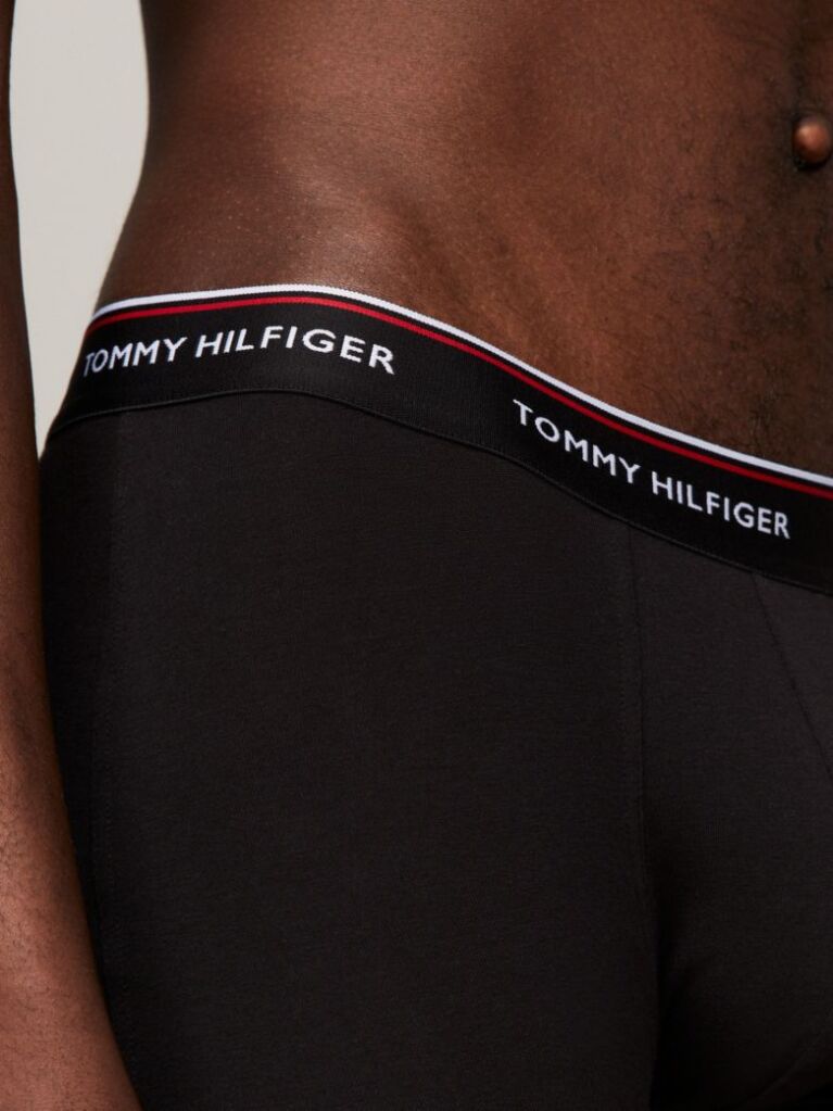 Μαύρο Boxers Από Ελαστικό Βαμβάκι - Σετ 3 Τεμάχια  Άνδρες