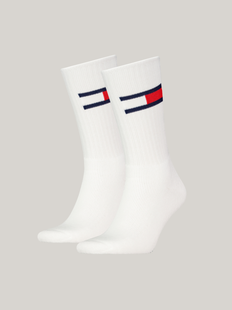 White Unisex Crew socks 2 pack  Unisex