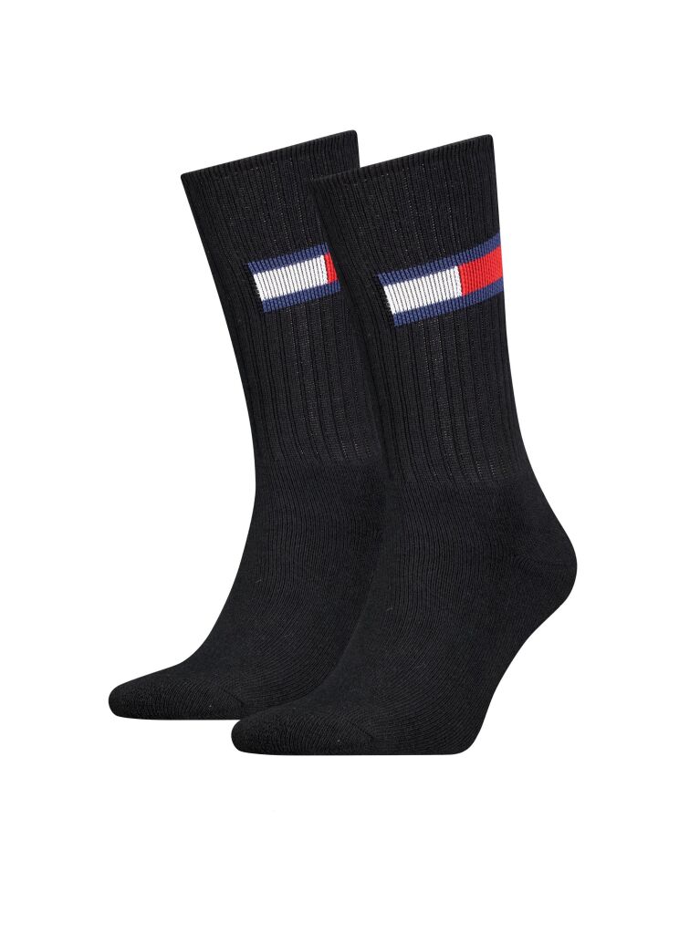 Μαύρο Unisex Κάλτσες Με Σημαία - 2 Ζεύγη  Unisex