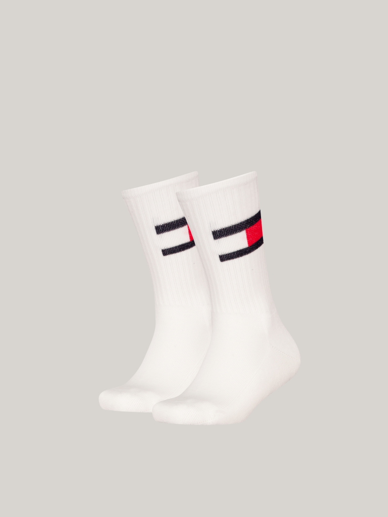 Άσπρο Tommy Hilfiger Κάλτσες 2 Ζεύγη  Παιδί Unisex