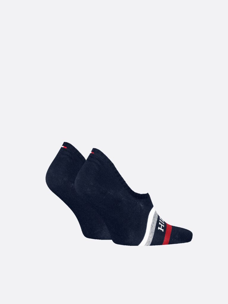 Blue Tommy Hilfiger Men's Invisible Footie Socks 2 Pack  Men