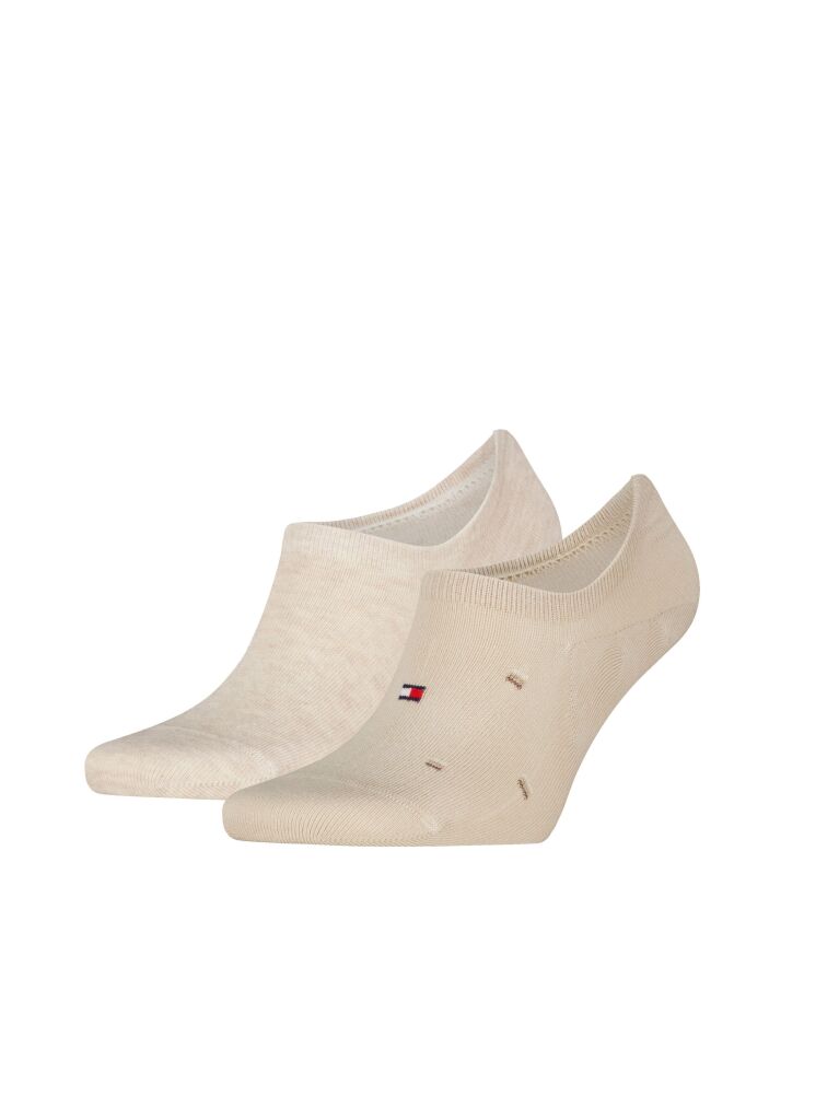 Beige 2-Pack Micro Footie Socks  Men