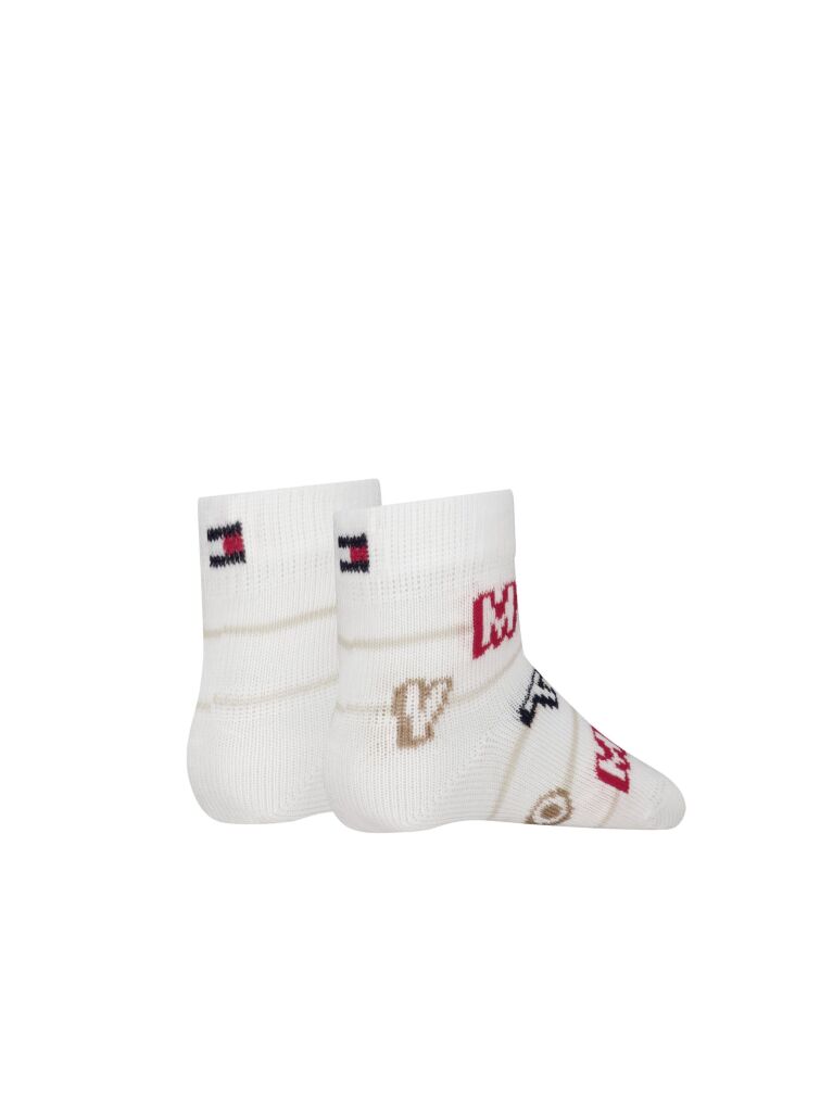 Multi Kids' 2-Pack Stripe Ankle Socks  Newborn