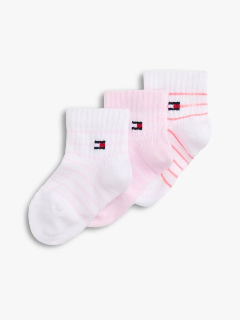 Pink 3-Pack Breton Stripe Socks Gift Box  Newborn