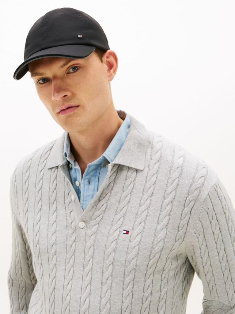 Black TH Flag Transitional 6 Panel Cap  Men
