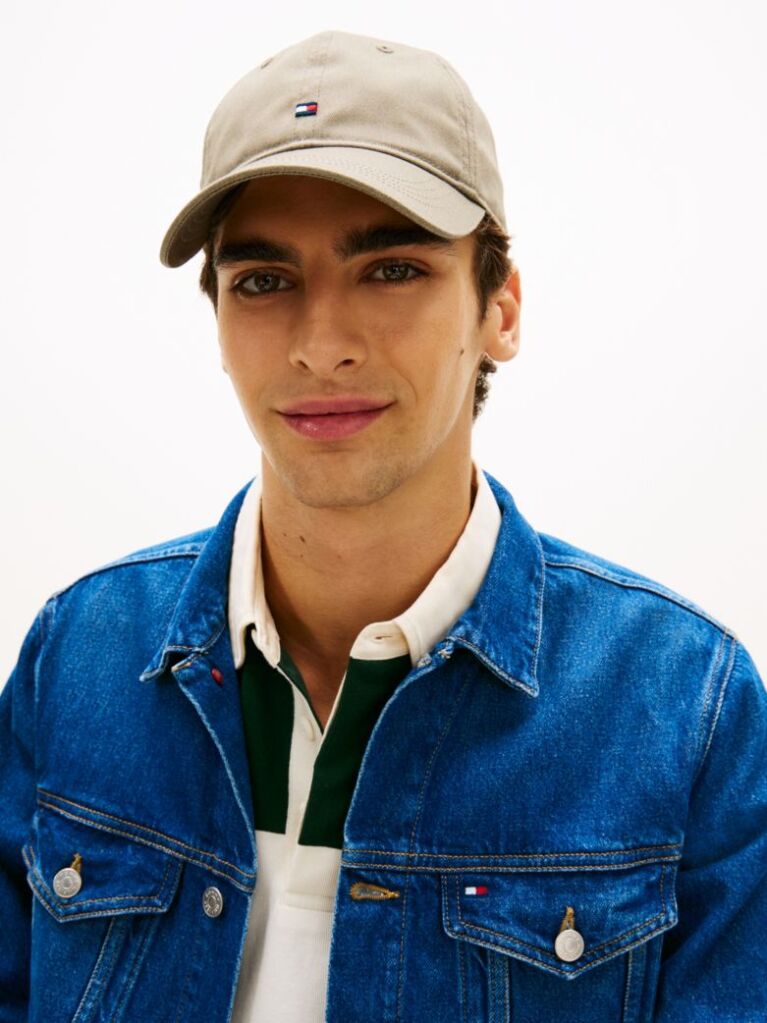 Green Hilfiger Flag Embroidery Baseball Cap  Men
