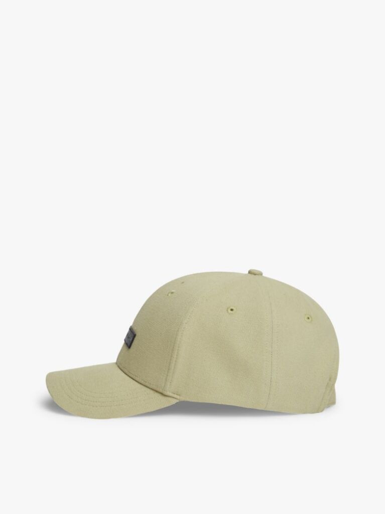 Green Logo Patch Canvas Baseball Cap  Men