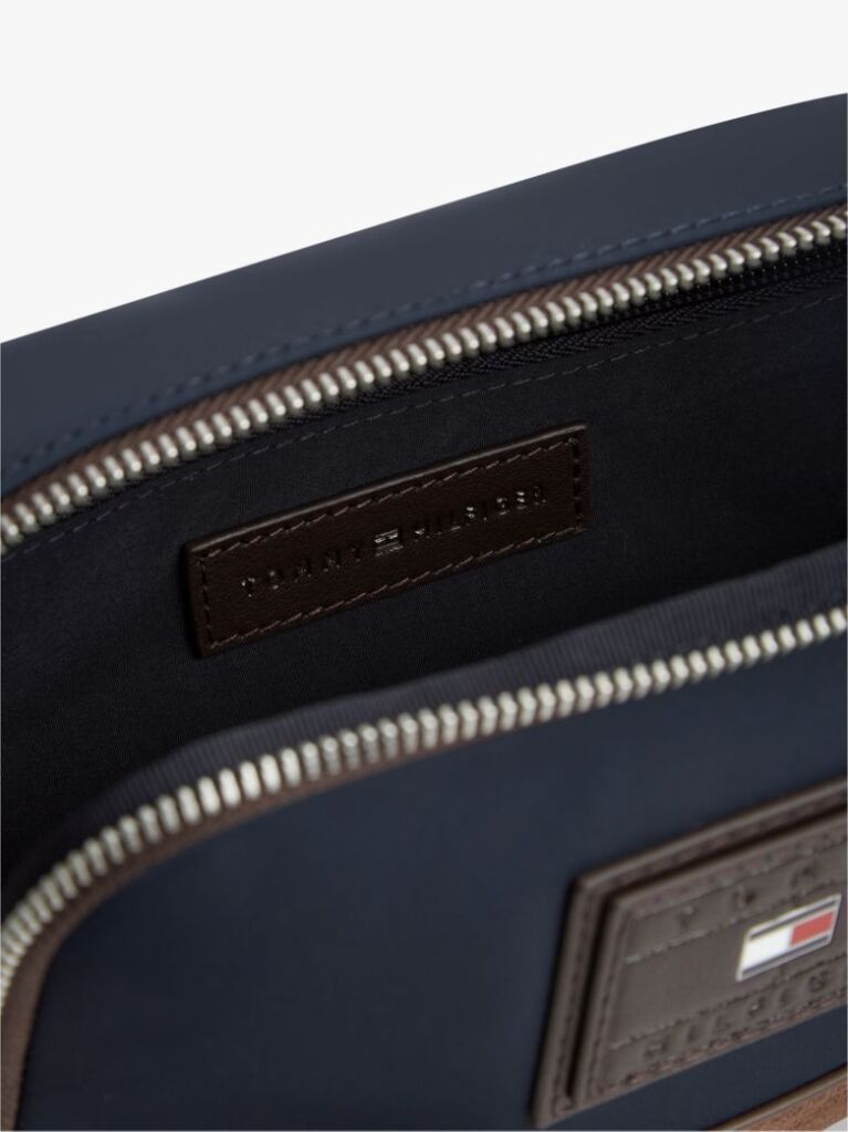 Blue Heritage Colour-Blocked Crossbody Camera Bag  Men
