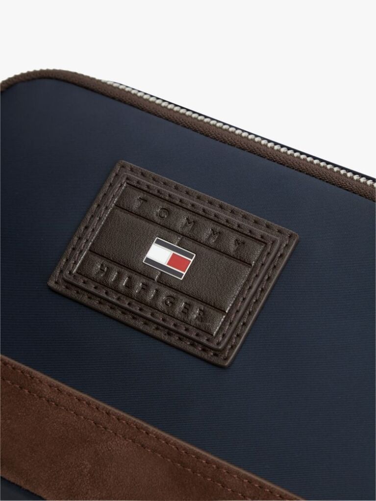 Blue Heritage Colour-Blocked Crossbody Camera Bag  Men