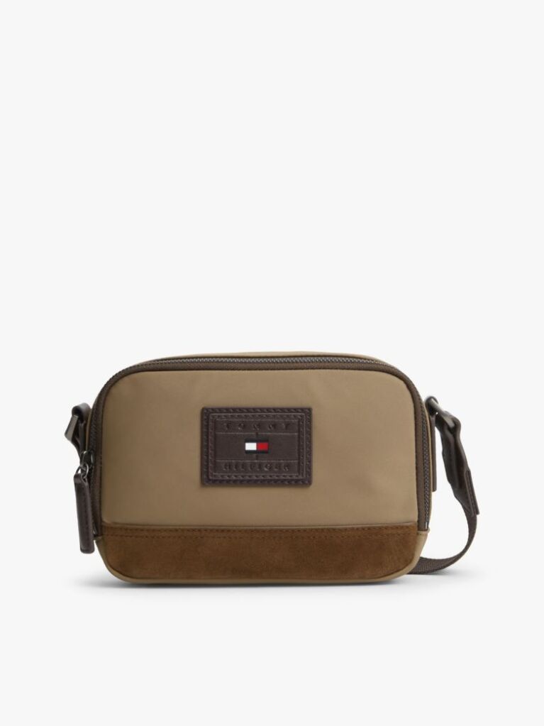 Brown Heritage Colour-Blocked Crossbody Camera Bag  Men