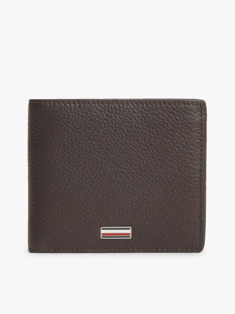 Brown Credit Card And Coin Leather Bifold Wallet  Men